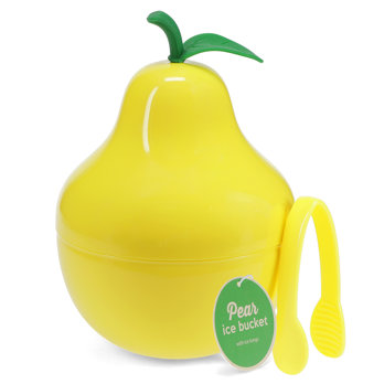 eiskübel in obstform mit deckel und zange – birne