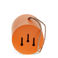 nichoir rond en fibre de bambou - orange