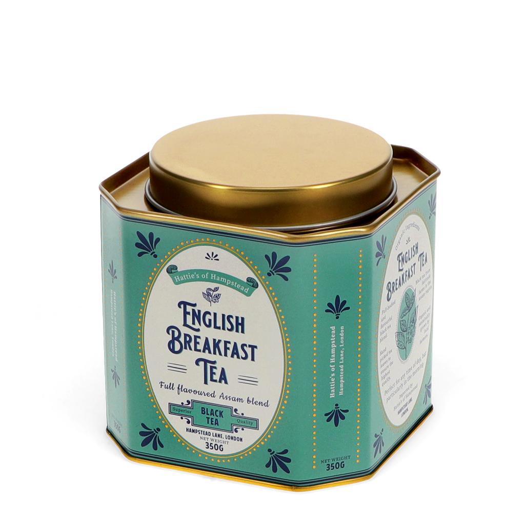 metal tea caddy - english breakfast