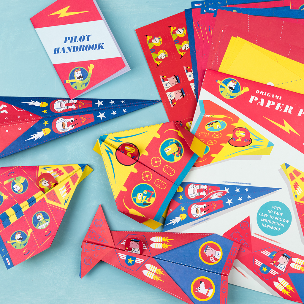 children's origami kit - paper planes