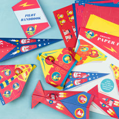 children's origami kit - paper planes