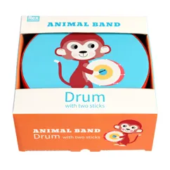 tambor con baquetas animal band