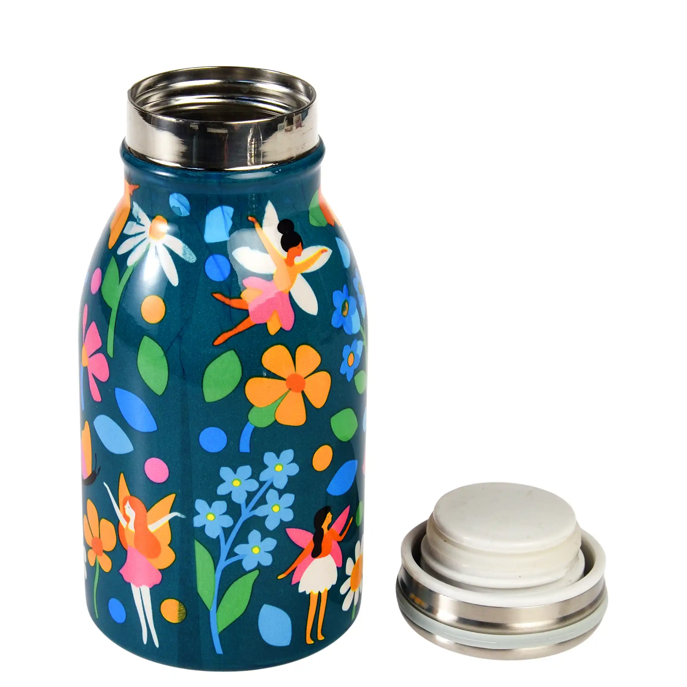 stainless steel bottle 250ml - fairies in the garden