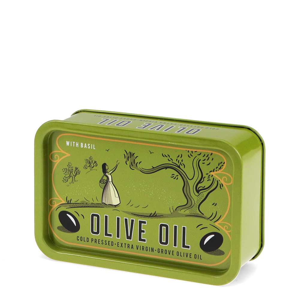 mini storage tin with lid - olive oil