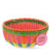 woven plastic basket - round