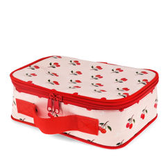 soft insulated lunch box - little cherry