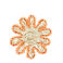 dessous de verre en cosses de maïs - orange