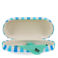 sunglasses case & cleaning cloth - blue gingham