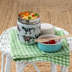 stainless steel food flask - prehistoric land stainless steel food flask - prehistoric land