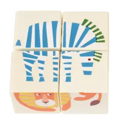 wooden puzzle cubes - wild wonders wooden puzzle cubes - wild wonders