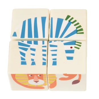 wooden puzzle cubes - wild wonders wooden puzzle cubes - wild wonders