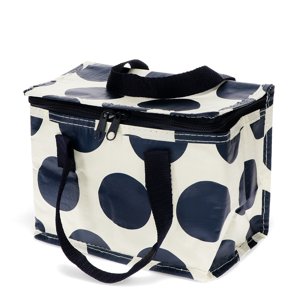 isolierte snacktasche spotlight marineblau auf weiss