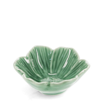 bol à fleurs en céramique 9cm - vert