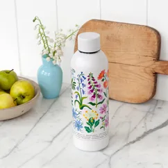 stainless steel drinks bottle 500ml - wild flowers stainless steel drinks bottle 500ml - wild flowers