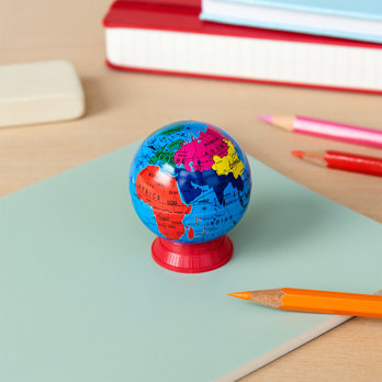 pencil sharpener - world globe