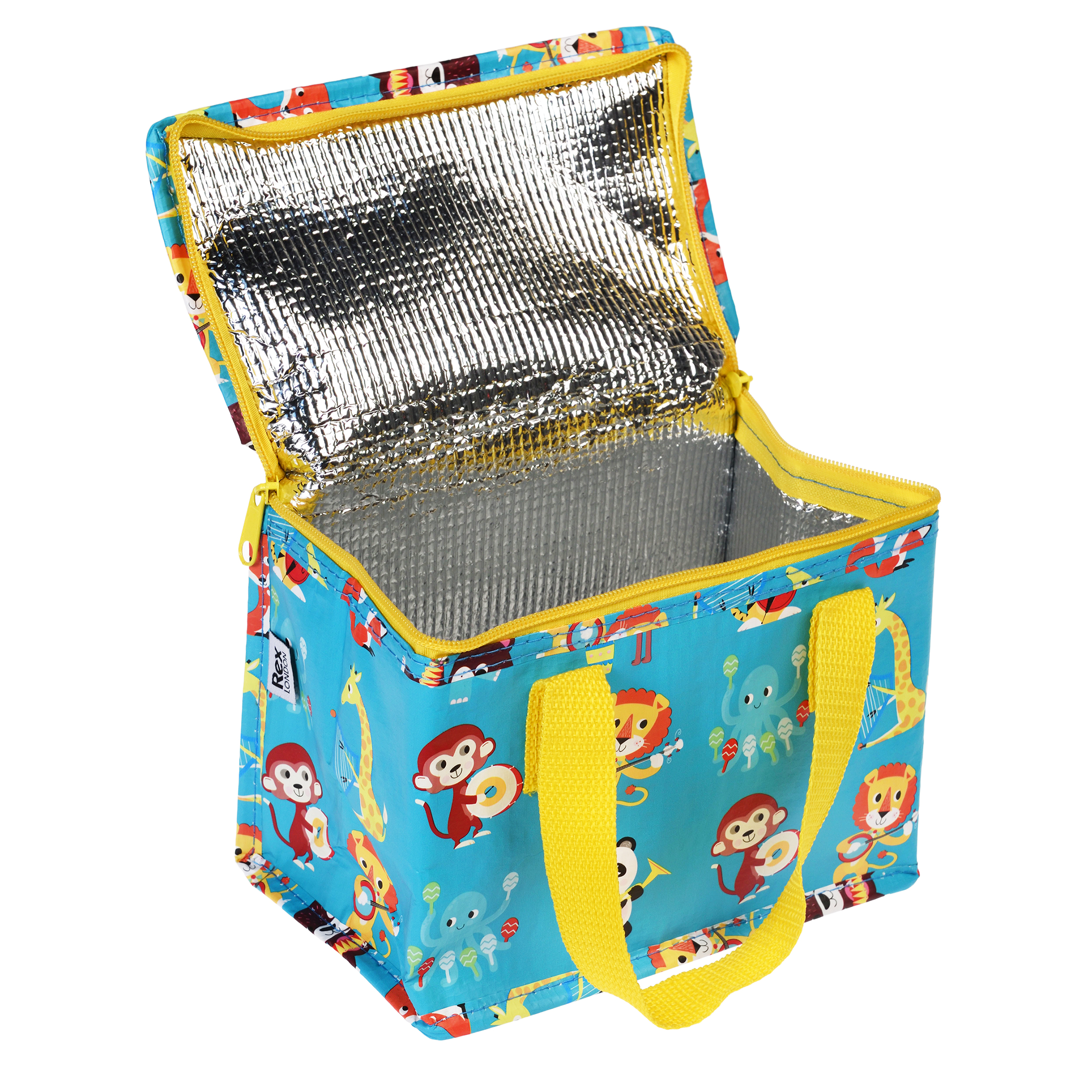 insulated lunch bag - animal band