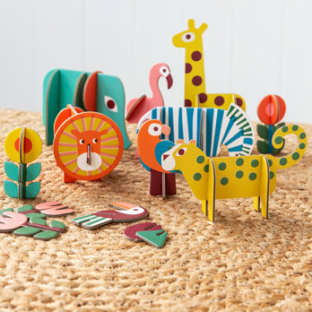 spiel-set zum zusammenstecken wild wonders