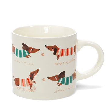 ceramic mug 350ml - sausage dog