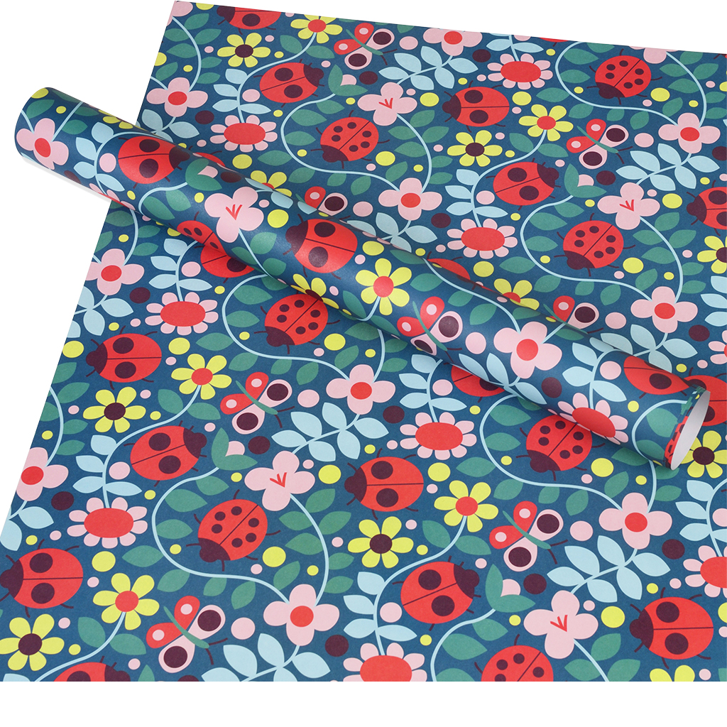 wrapping paper sheets - ladybird