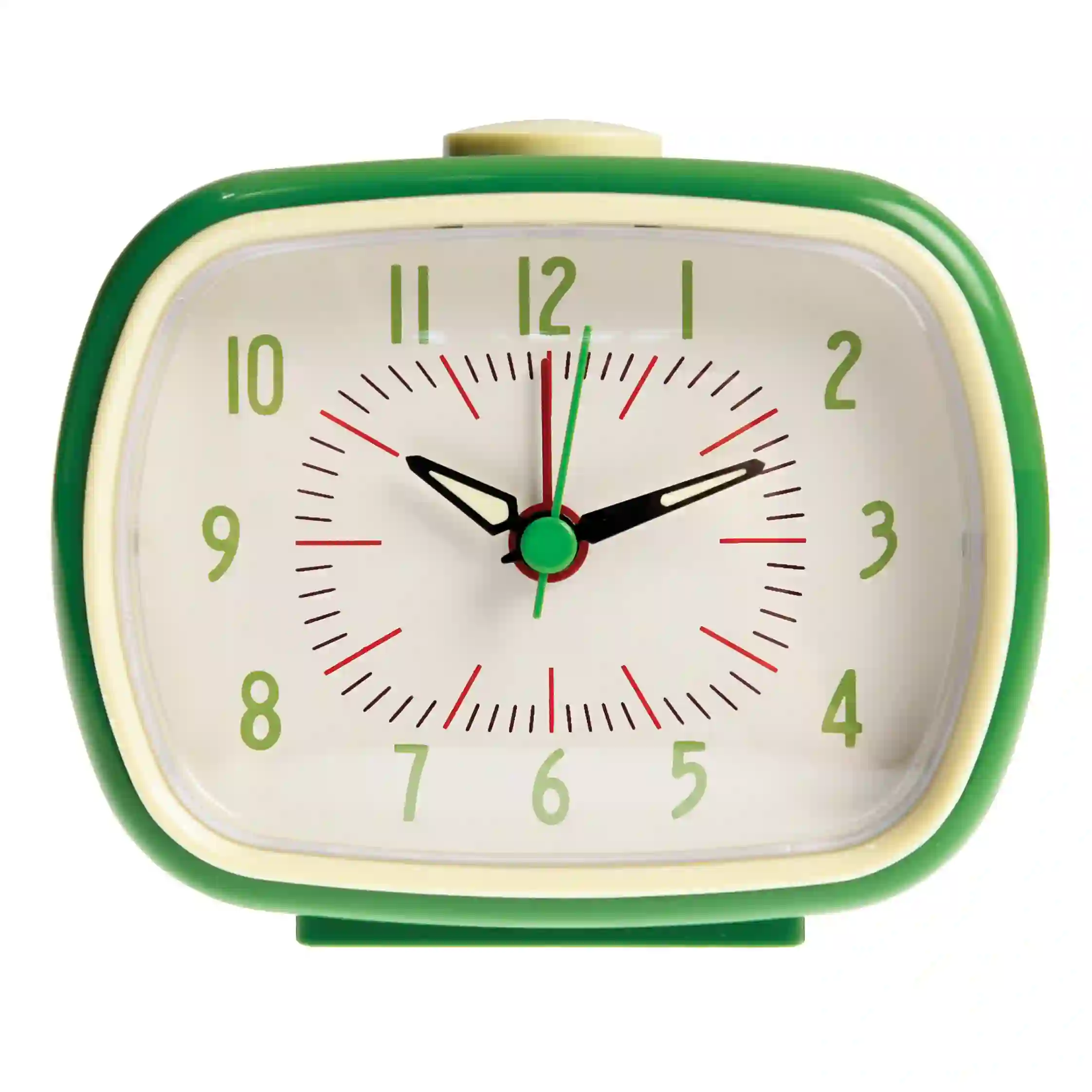 retro alarm clock - green