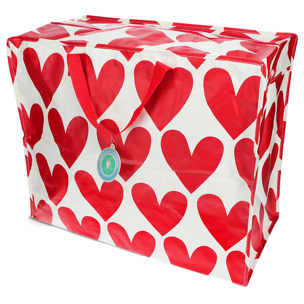 jumbo storage bag - hearts