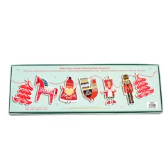 wooden hanging christmas garland wooden hanging christmas garland