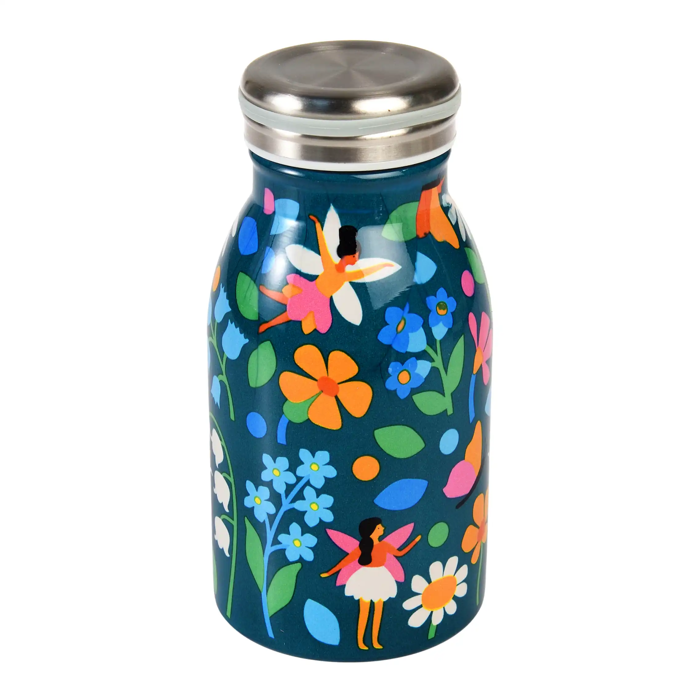 stainless steel bottle 250ml - fairies in the garden