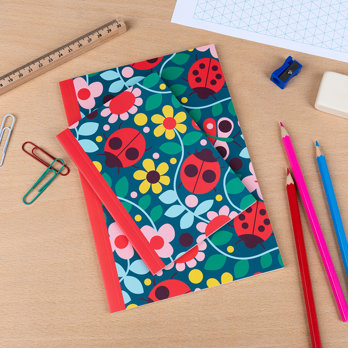 carnet ligné a5 ladybird