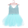 häkelkleid (5-6 jahre) - aqua blau