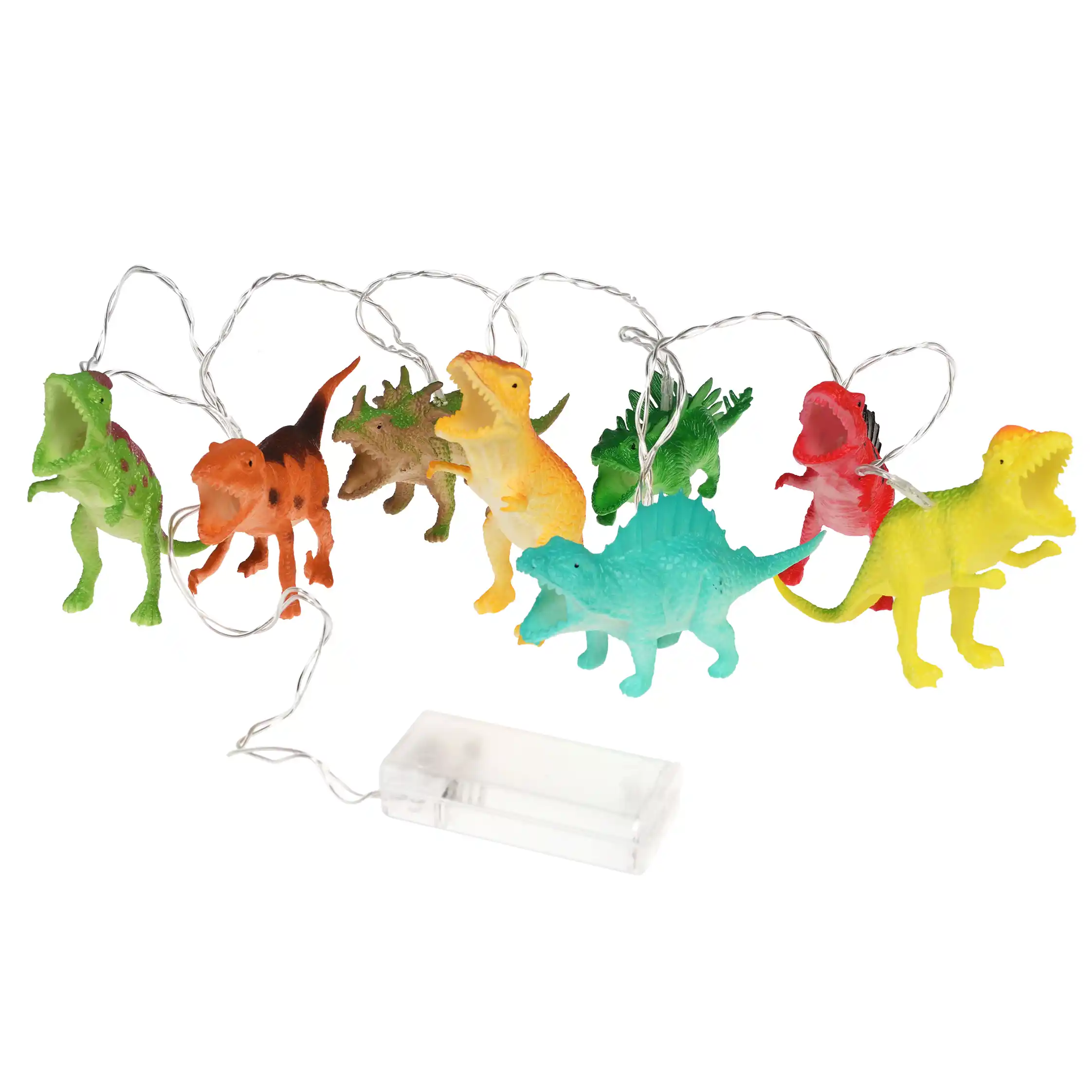 string of led dinosaur lights - prehistoric land