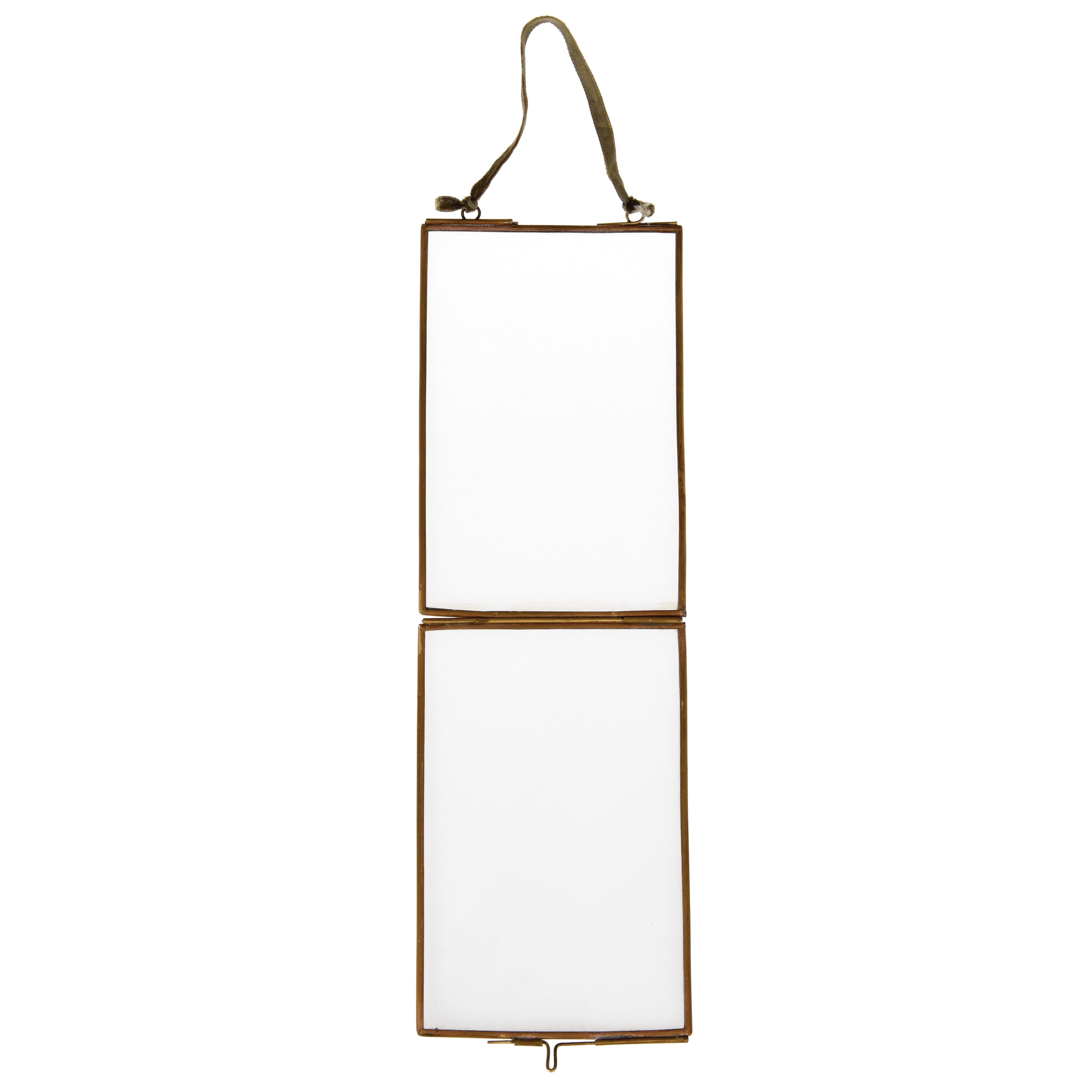 hanging brass frame 15x10cm