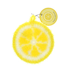 non-scratch scrubber dishcloth - lemon