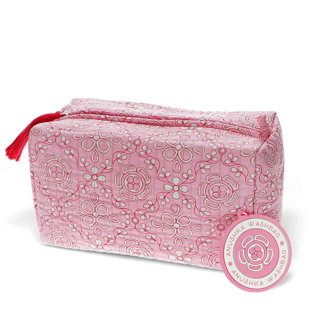 quilted wash bag - anushka