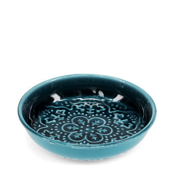 enamel trinket dish (10cm) - blue