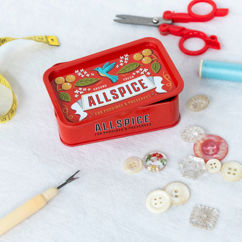 mini storage tin with lid - allspice