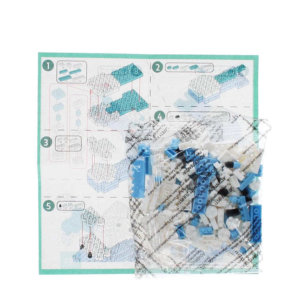 build your own dog model brick kit - poodle