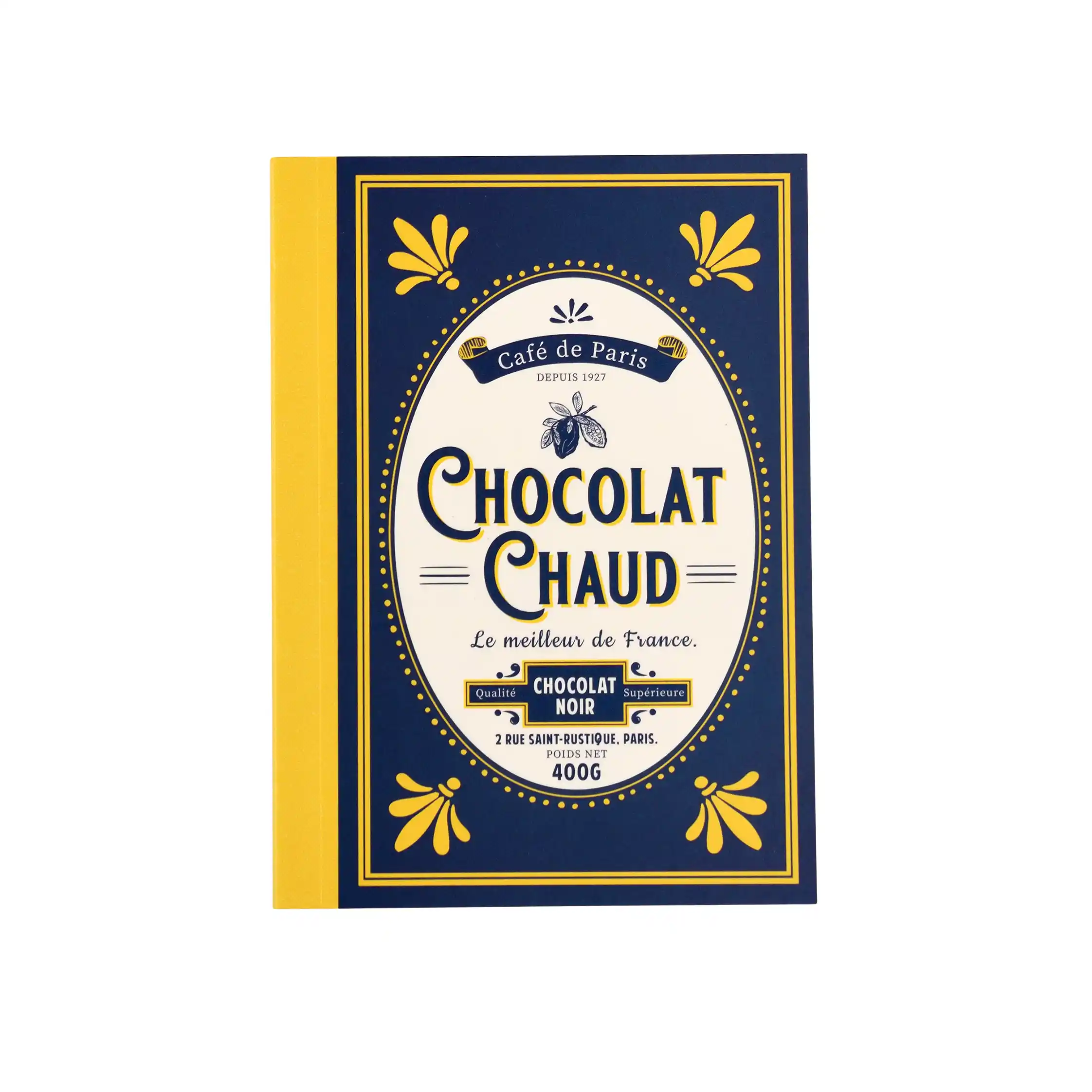 a6 notebook - café de paris "chocolate chaud"