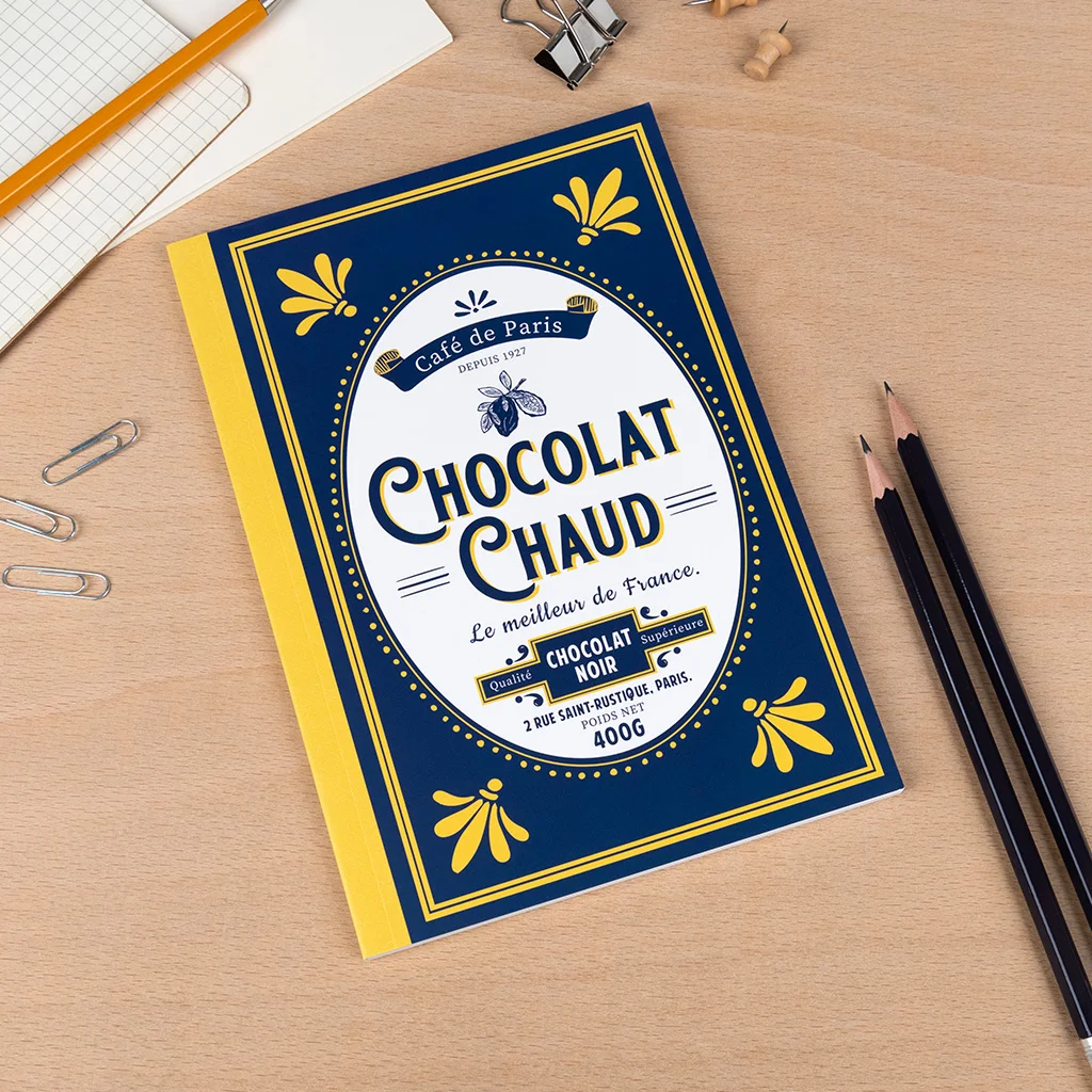 a5 notebook - café de paris "chocolate chaud"