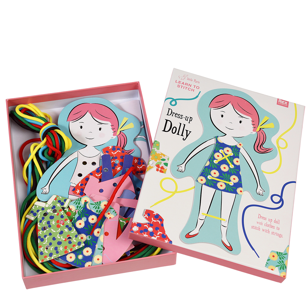 learn to stitch dress-up dolly kit