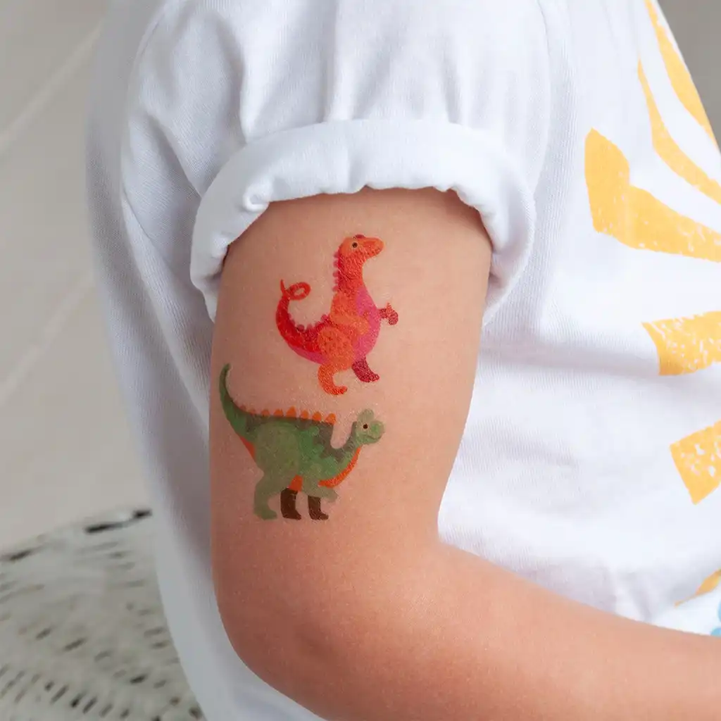 abwaschbare tattoos - dinosaurier