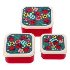 snack boxes (set of 3) - ladybird
