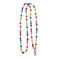 beaded phone chain - rainbow heart