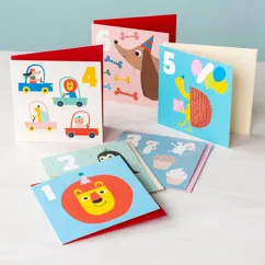 birthday card - lion 'one' birthday card - lion 'one'