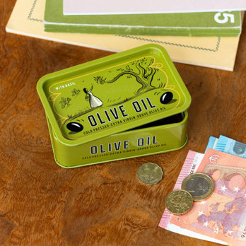 mini storage tin with lid - grove olive oil