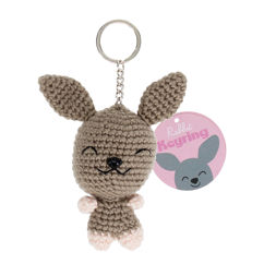 crochet keyring bag charm - rabbit