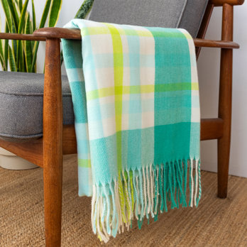 plaid douillet (130 x 155 cm) - vert