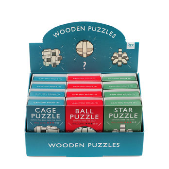 mini-puzzles en bois - assortis