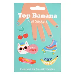 children's nail stickers - top banana