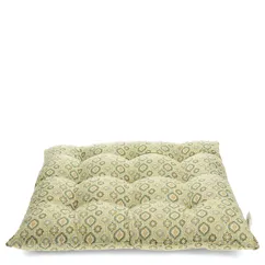 coussin d'assise (37x37cm) - blockprint vert coussin d'assise (37x37cm) - blockprint vert