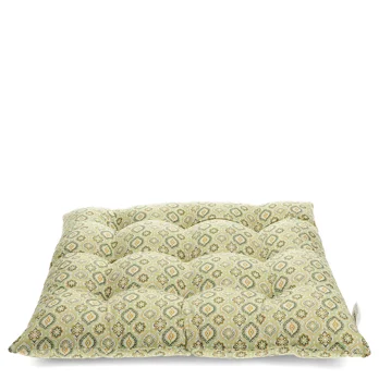 coussin d'assise (37x37cm) - blockprint vert coussin d'assise (37x37cm) - blockprint vert